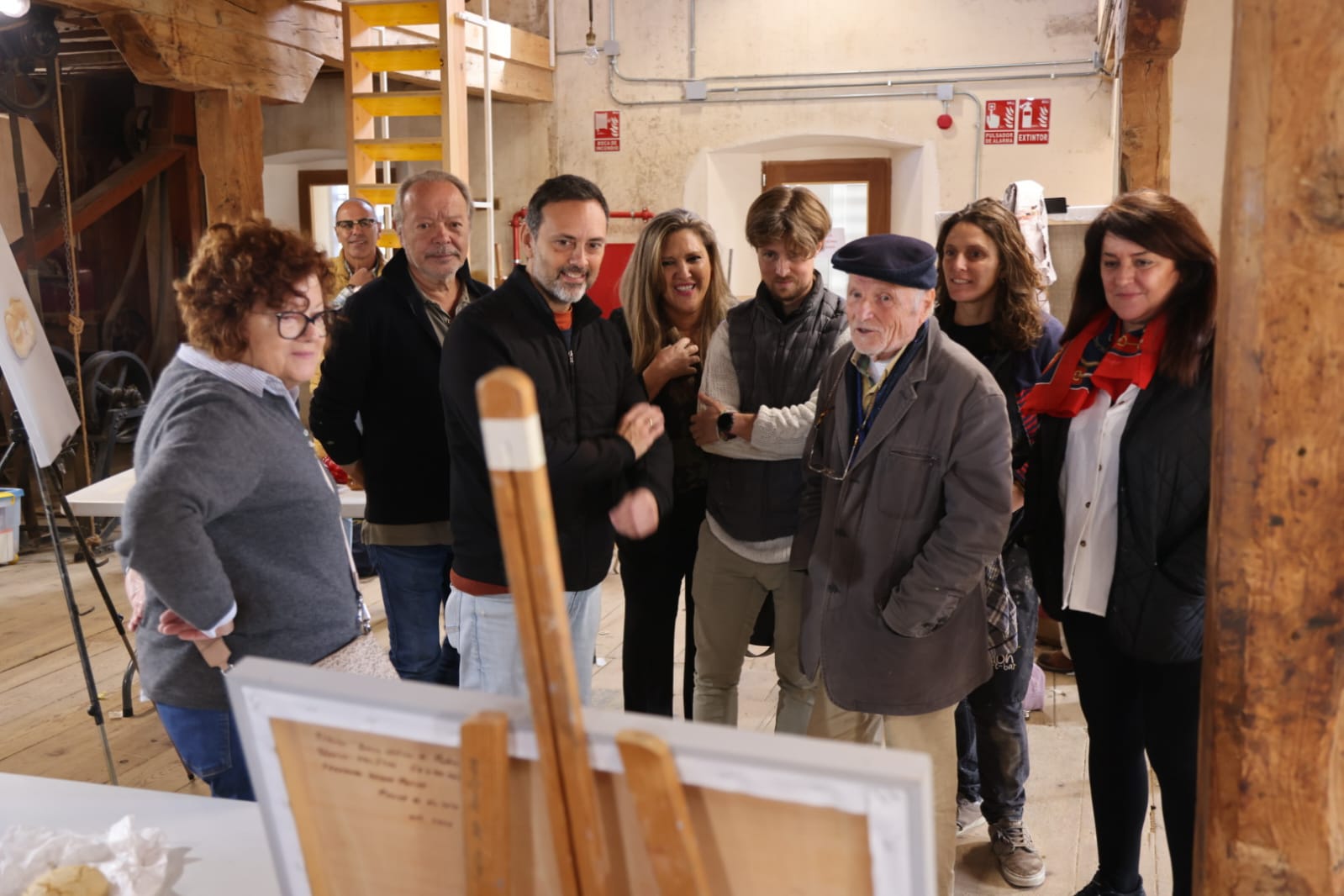 Abre al público la exposición «Agua, arte y vida. Canal de Castilla», comandada por los pintores Antonio López, Jorge Abbad y José María Mezquita 