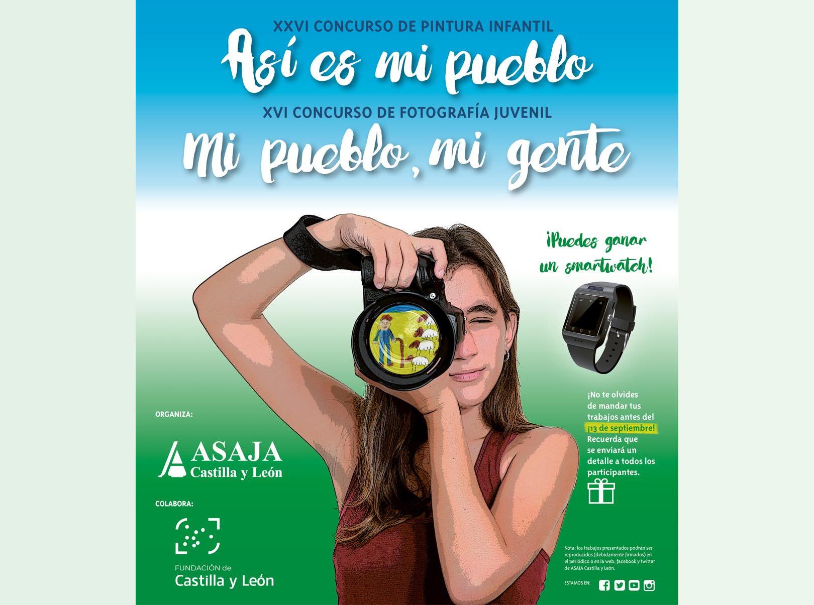 Asaja convoca sus concursos de dibujos y fotos para niños y jóvenes, en los que colabora la Fundación de Castilla y León